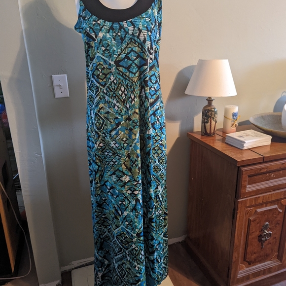 Ellen Parker Dresses & Skirts - Ellen Parker Maxi Asymmetrical Dress Pullover Size Medium Sleeveless